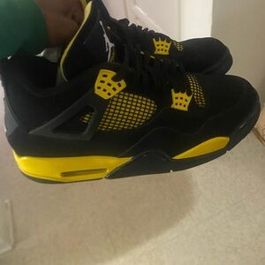 Nike Black and Yellow Men's Sneakers